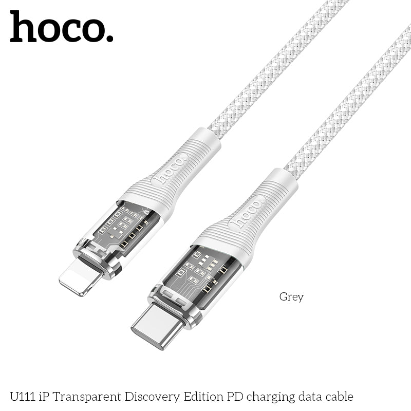 HD_SYNC:U111 Type-C to Type-C Transparent Discovery Edition 60W charging data cable