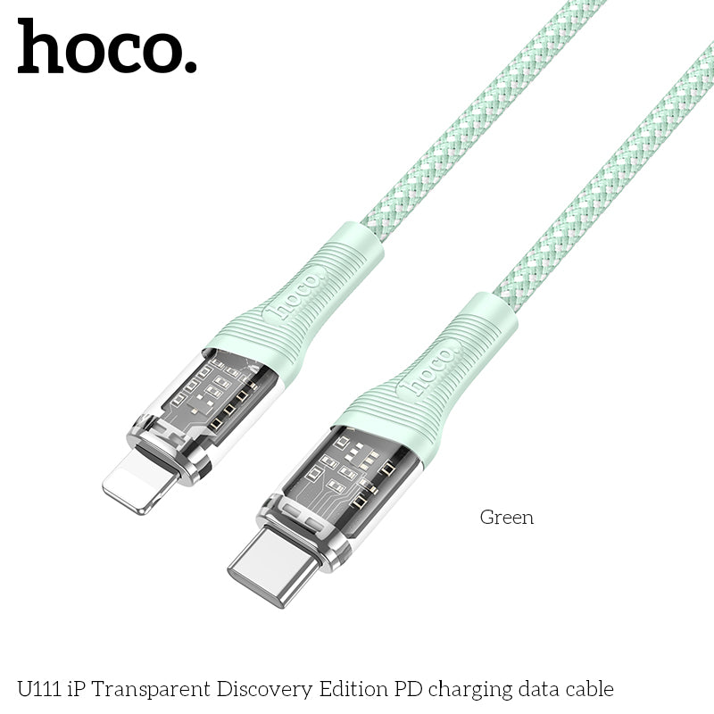 HD_SYNC:U111 Type-C to Type-C Transparent Discovery Edition 60W charging data cable