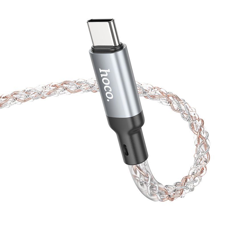 HD_SYNC:U112 Shine 60W charging data cable for Type-C to Type-C