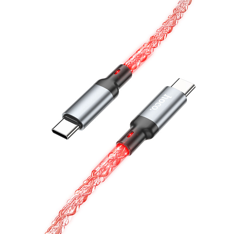HD_SYNC:U112 Shine 60W charging data cable for Type-C to Type-C