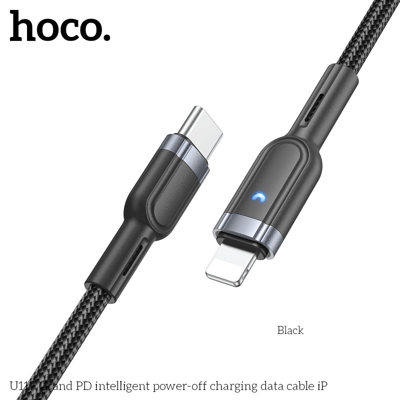 HD_SYNC:U117 Grand PD intelligent power-off charging data cable iP
