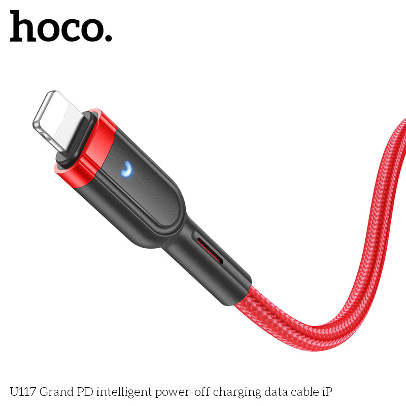 HD_SYNC:U117 Grand PD intelligent power-off charging data cable iP
