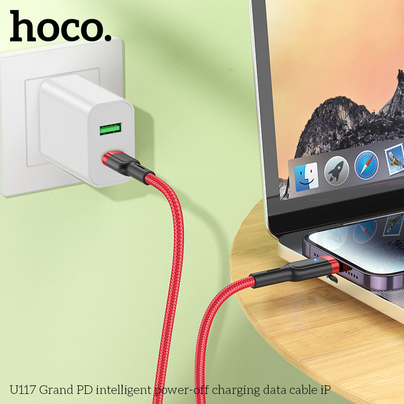 HD_SYNC:U117 Grand intelligent power-off charging data cable Type-C