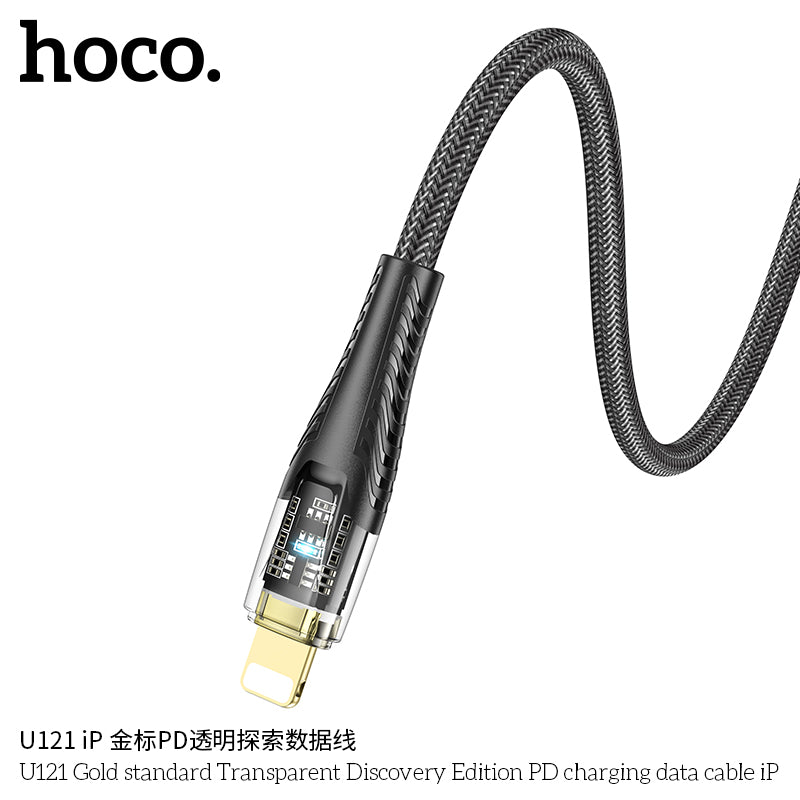 HD_SYNC:U121 Gold standard Transparent Discovery Edition 60W charging data cable Type-C to Type-C
