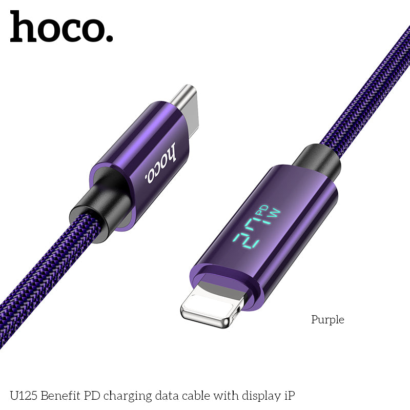HD_SYNC:U125 Benefit 5A charging data cable with display Type-C