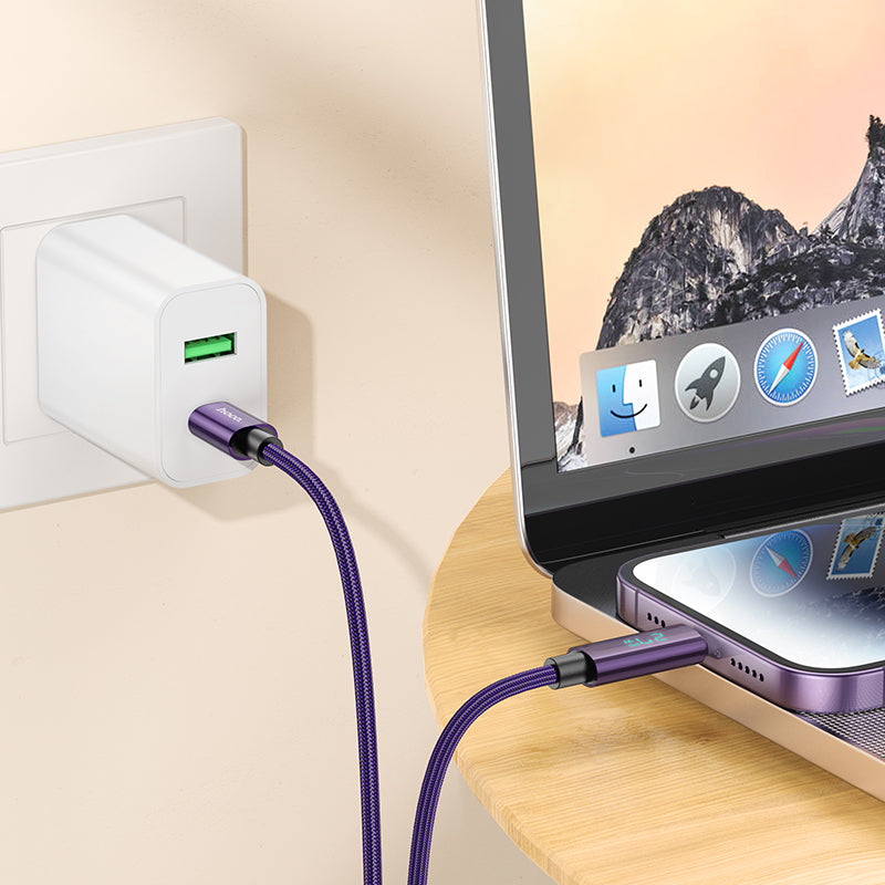 HD_SYNC:U125 Benefit PD charging data cable with display iP