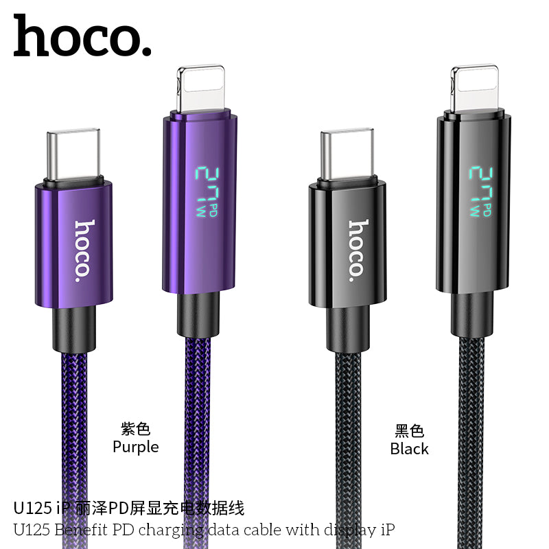 HD_SYNC:U125 Benefit 5A charging data cable with display Type-C