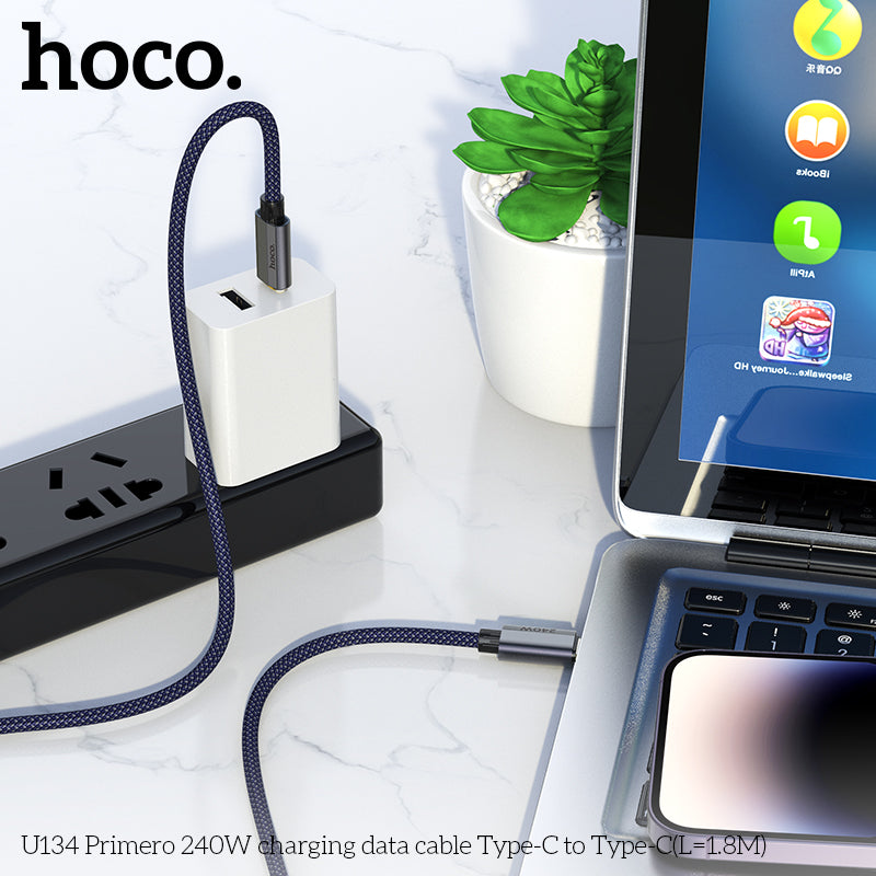 HD_SYNC:U134 Primero 240W charging data cable Type-C to Type-C(L=1.8M)