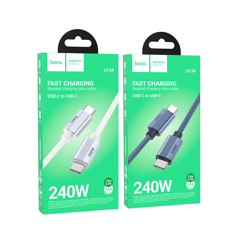 HD_SYNC:U134 Primero 240W charging data cable Type-C to Type-C(L=1.8M)