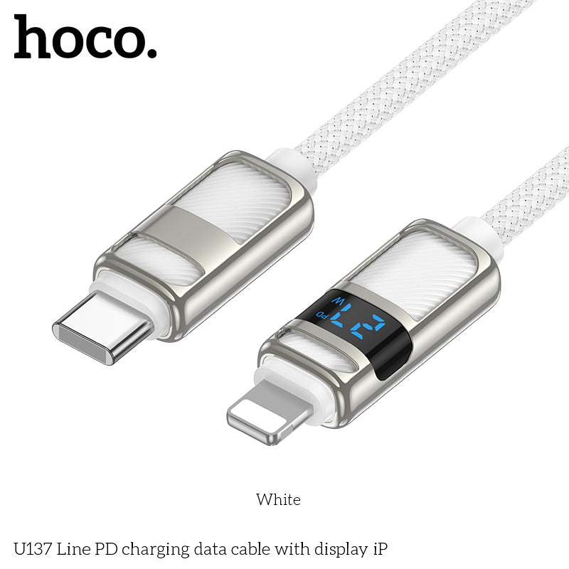 HD_SYNC:U137 Line 60W charging data cable with display C to C