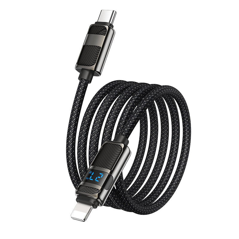 HD_SYNC:U137 5A Line charging data cable with display Type-C