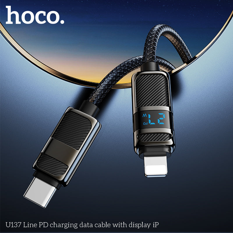 HD_SYNC:U137 Line 60W charging data cable with display C to C