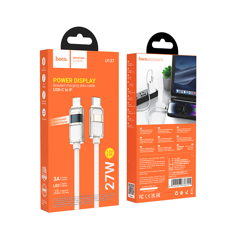 HD_SYNC:U137 Line 60W charging data cable with display C to C