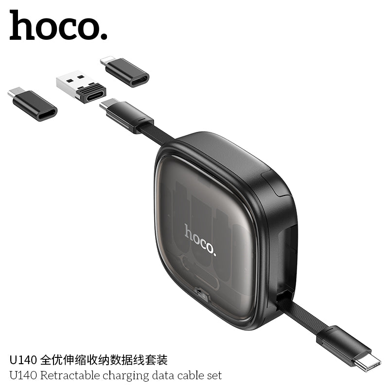 HD_SYNC:U140 Retractable charging data cable set