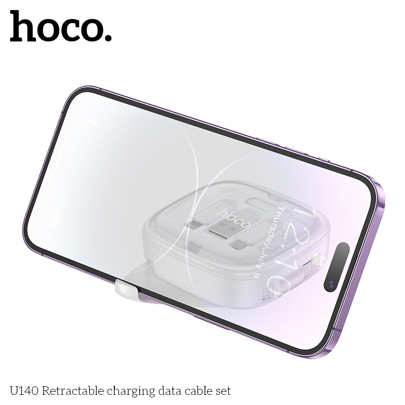 HD_SYNC:U140 Retractable charging data cable set