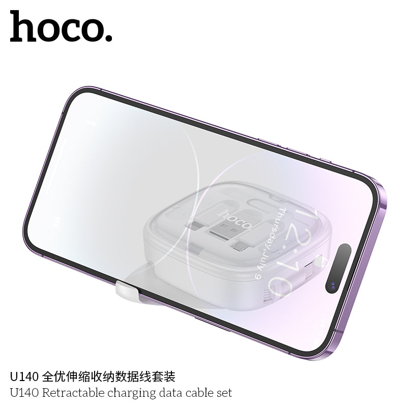 HD_SYNC:U140 Retractable charging data cable set