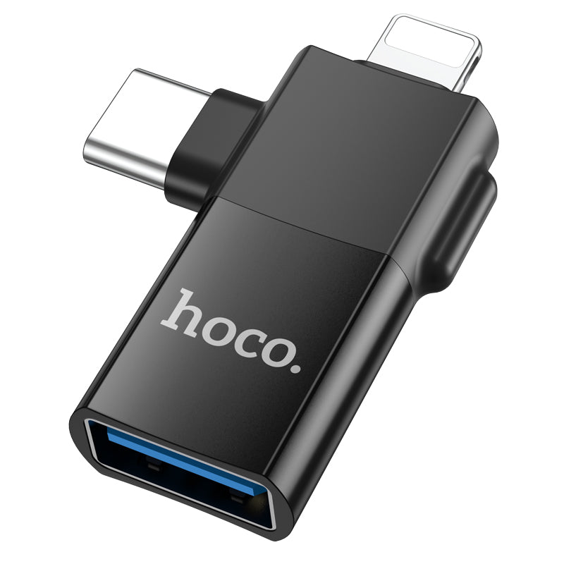 HD_SYNC:UA17 iP male/Type-C male to USB female two-in-one adapter