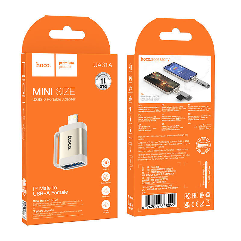 HD_SYNC:UA31A iP male to USB female OTG adapter