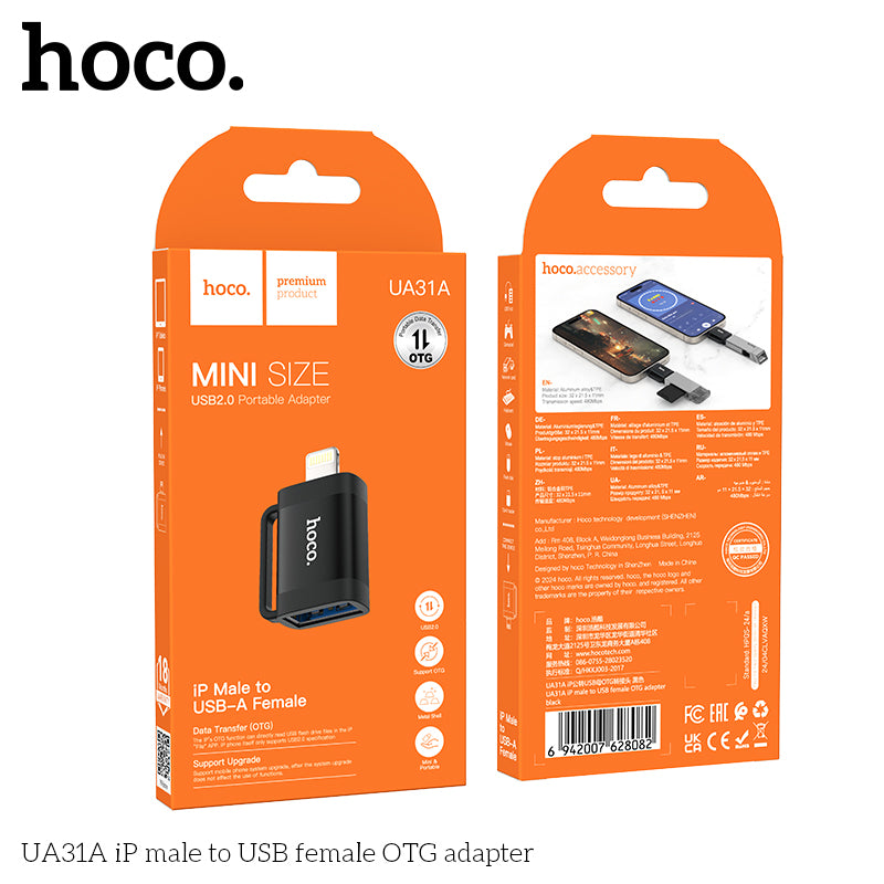 HD_SYNC:UA31A iP male to USB female OTG adapter