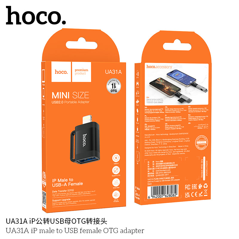 HD_SYNC:UA31A iP male to USB female OTG adapter