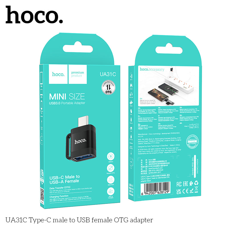 HD_SYNC:UA31C Type-C male to USB female OTG adapter