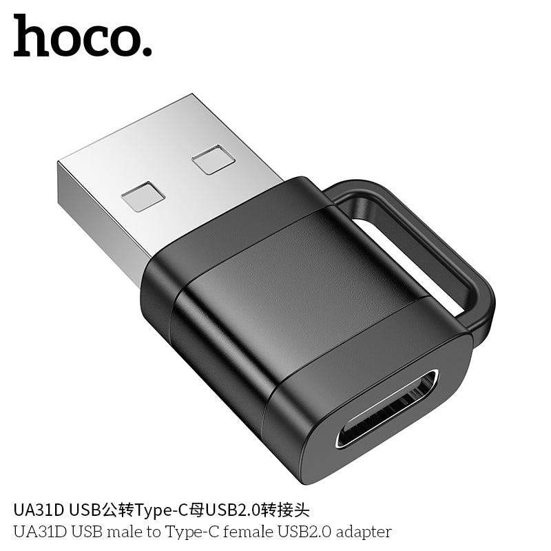 HD_SYNC:UA31D USB male to Type-C female USB2.0 adapter