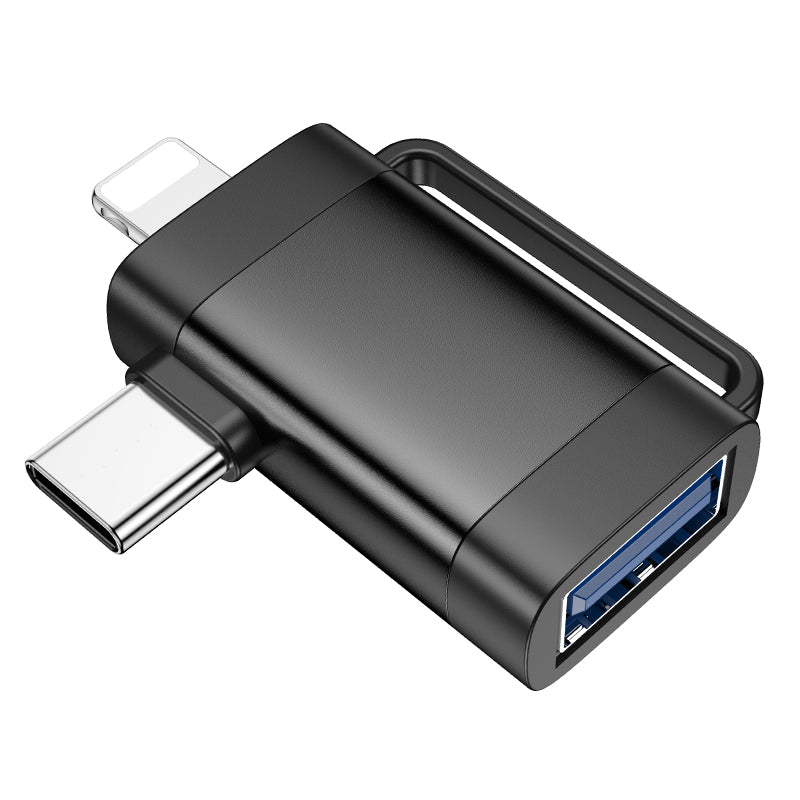 HD_SYNC:UA31F iP male/Type-C male to USB female OTG 2-in-1 adapter