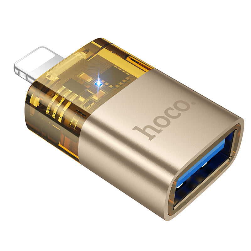 HD_SYNC:UA36 iP male to USB female OTG transparent adapter