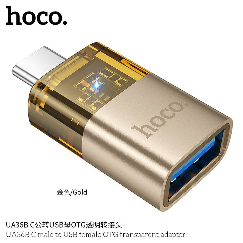 HD_SYNC:UA36B C male to USB female OTG transparent adapter