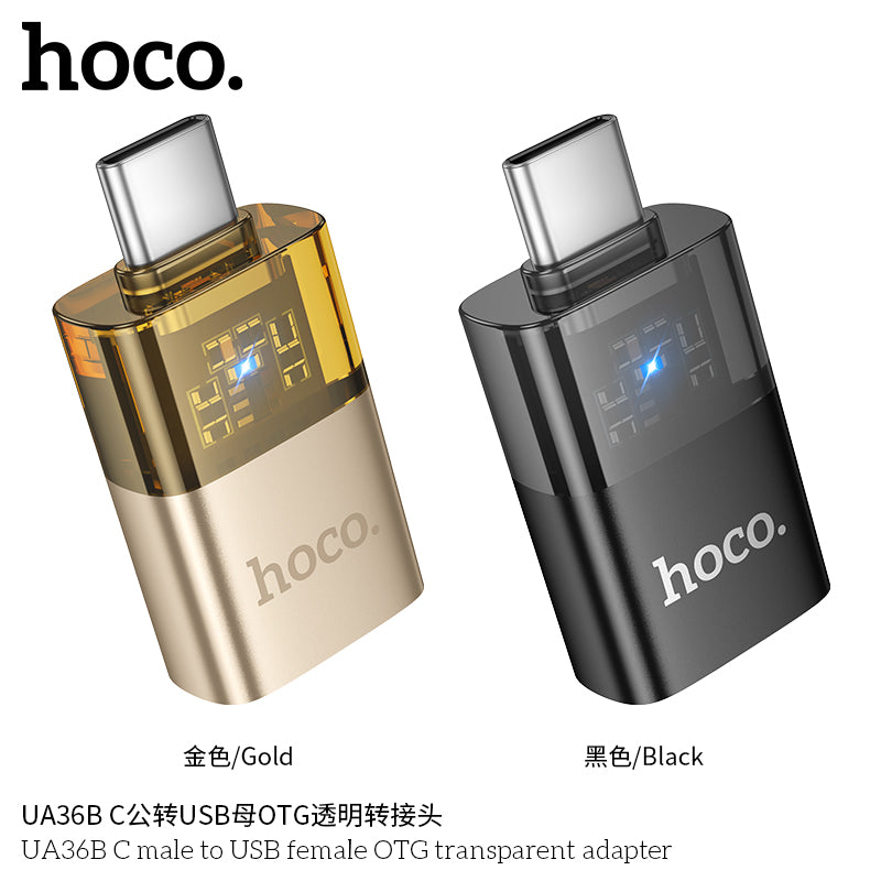 HD_SYNC:UA36B C male to USB female OTG transparent adapter