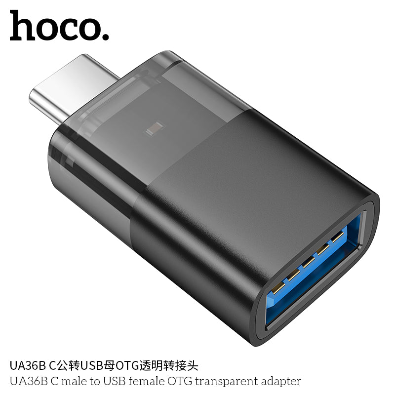 HD_SYNC:UA36B C male to USB female OTG transparent adapter