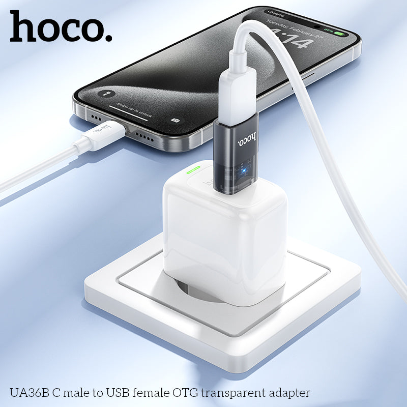 HD_SYNC:UA36B C male to USB female OTG transparent adapter
