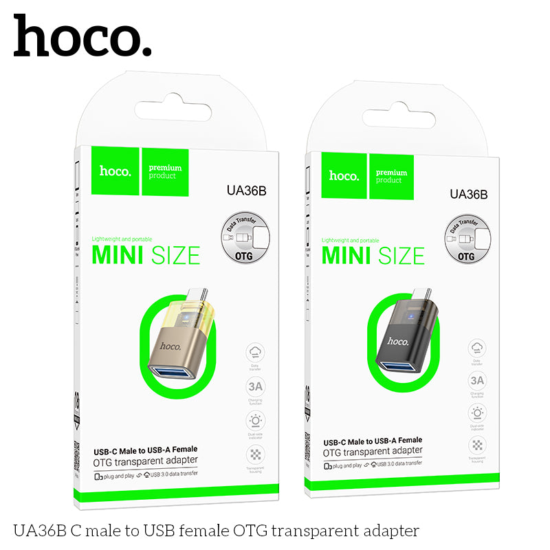 HD_SYNC:UA36B C male to USB female OTG transparent adapter