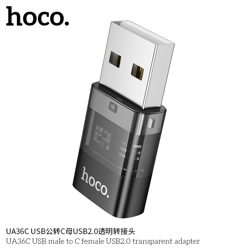 HD_SYNC:UA36C USB male to C female USB2.0 transparent adapter