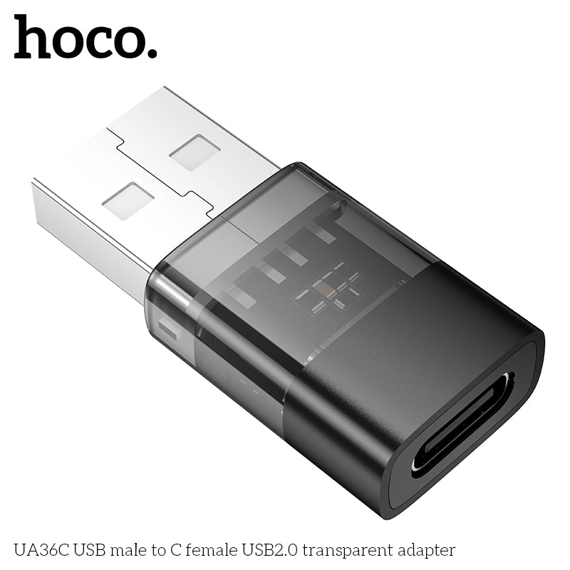 HD_SYNC:UA36C USB male to C female USB2.0 transparent adapter
