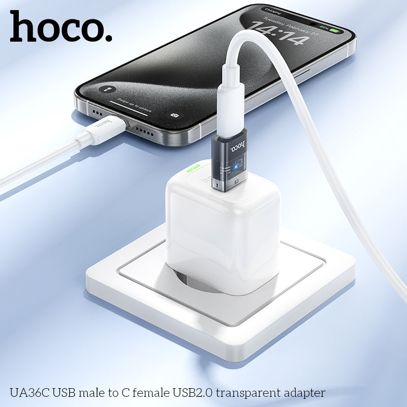 HD_SYNC:UA36C USB male to C female USB2.0 transparent adapter