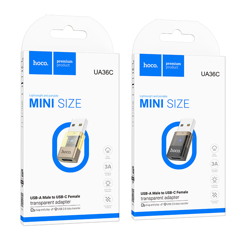 HD_SYNC:UA36C USB male to C female USB2.0 transparent adapter