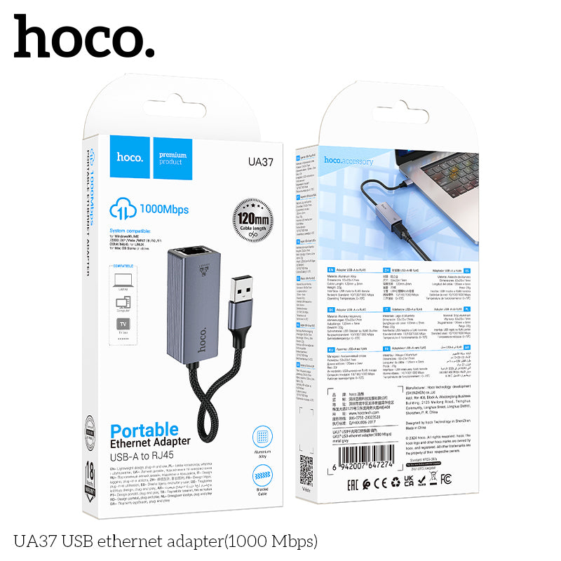 HD_SYNC:UA37 USB ethernet adapter(1000 Mbps)