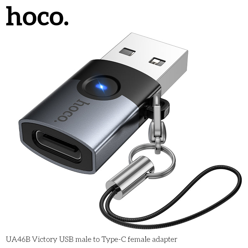 Hoco UA46B Victory USB male to Type-C female adapter – TEQ PTY LTD
