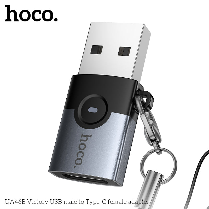 Hoco UA46B Victory USB male to Type-C female adapter – TEQ PTY LTD