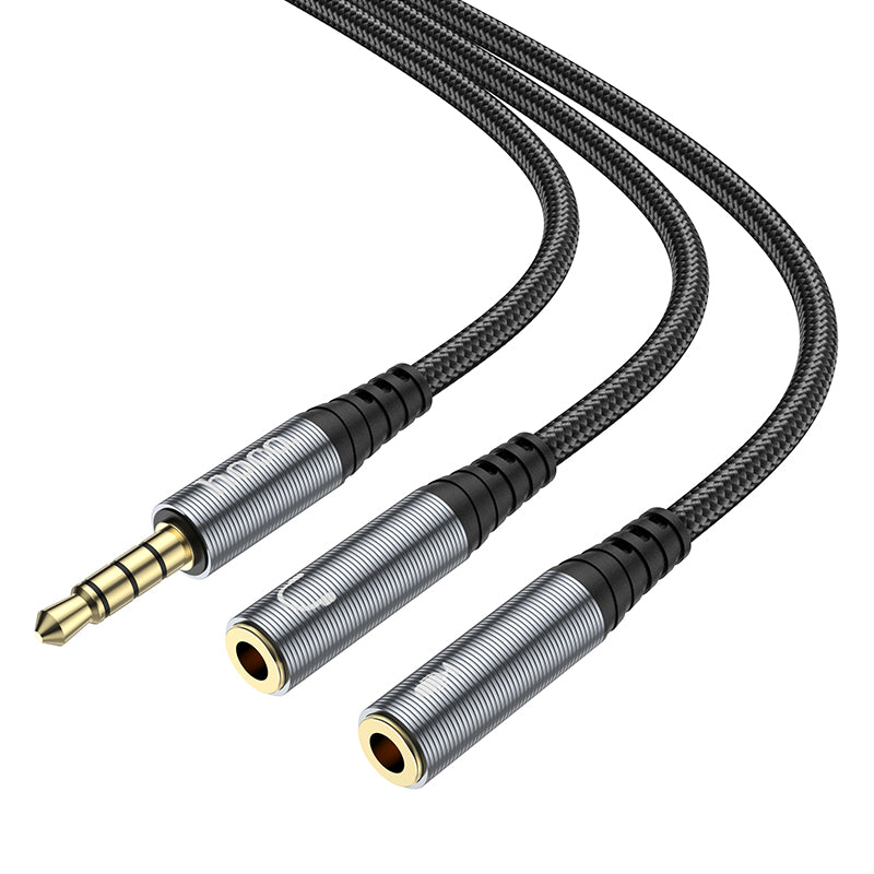 HD_SYNC:UPA21 2-in-1 3.5 headset audio adapter cable(male to 2*female)