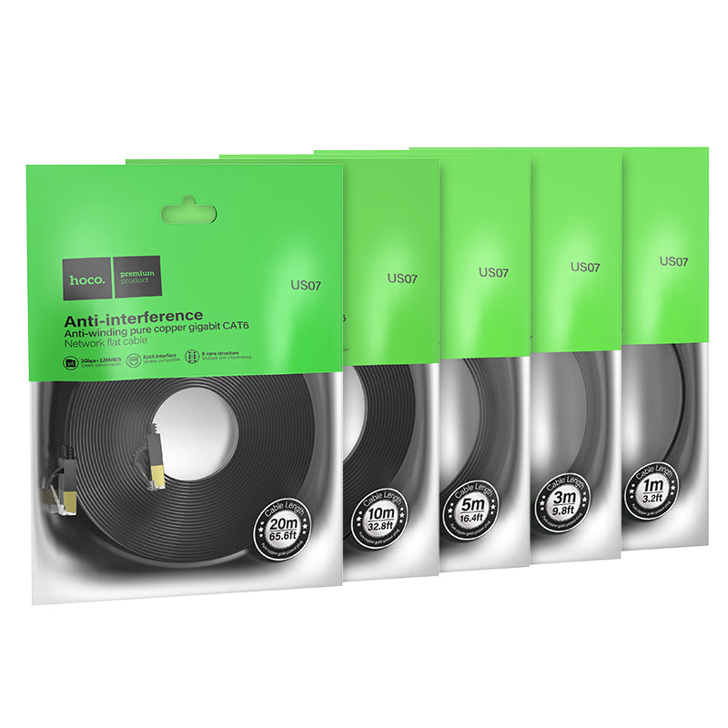 HD_SYNC:US07 General pure copper flat network cable(L=1M)