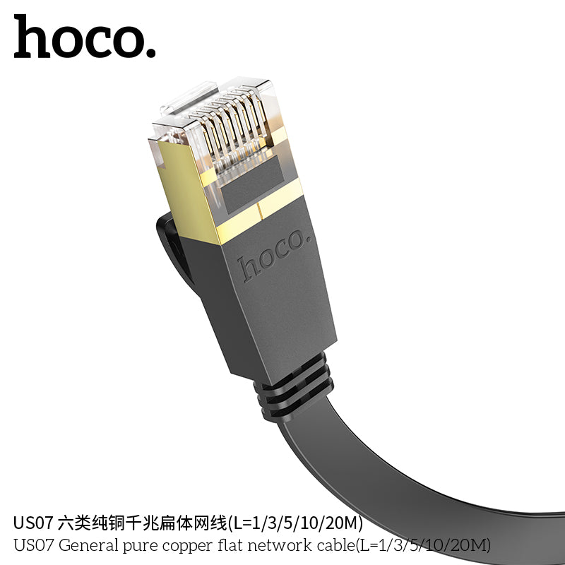 HD_SYNC:US07 General pure copper flat network cable(L=1M)