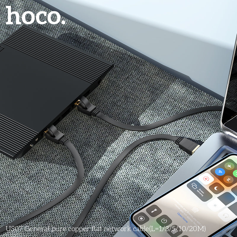HD_SYNC:US07 General pure copper flat network cable(L=1M)