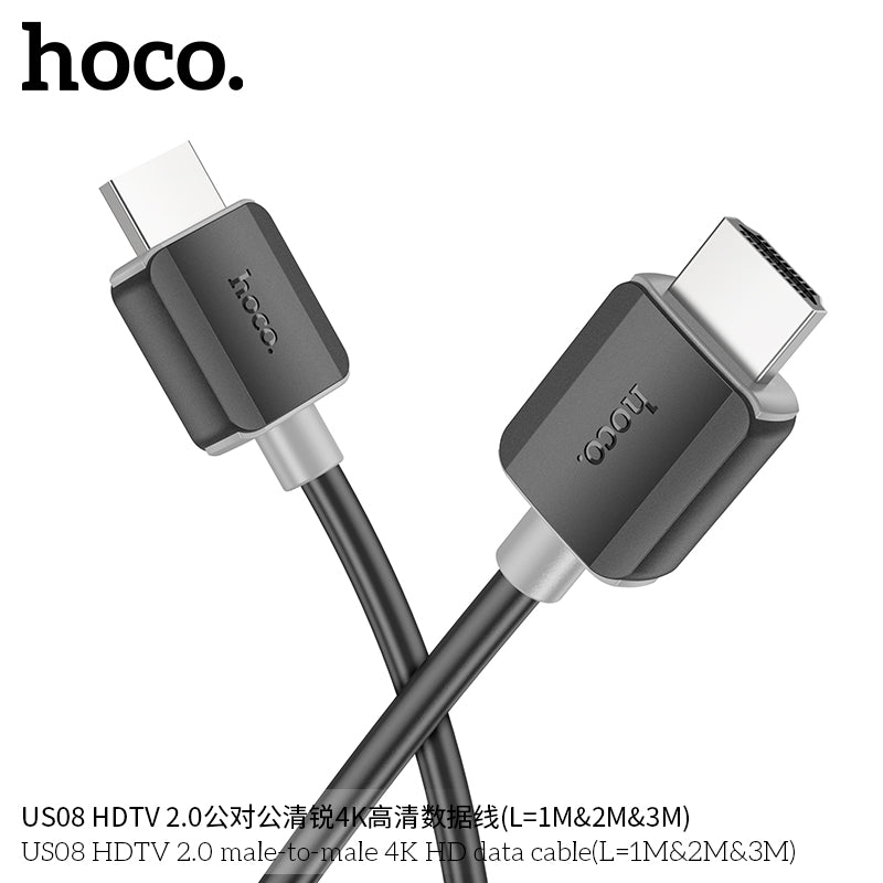 HD_SYNC:US08 HDTV 2.0 male-to-male 4K HD data cable(L=2M)