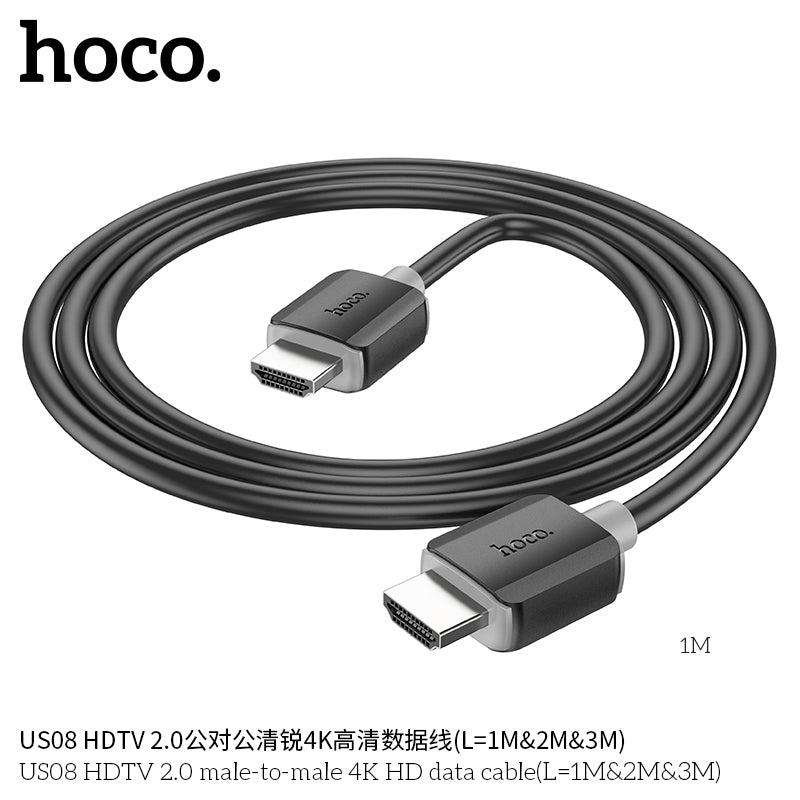 HD_SYNC:US08 HDTV 2.0 male-to-male 4K HD data cable(L=3M)