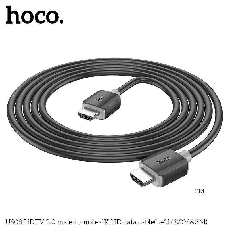 HD_SYNC:US08 HDTV 2.0 male-to-male 4K HD data cable(L=2M)