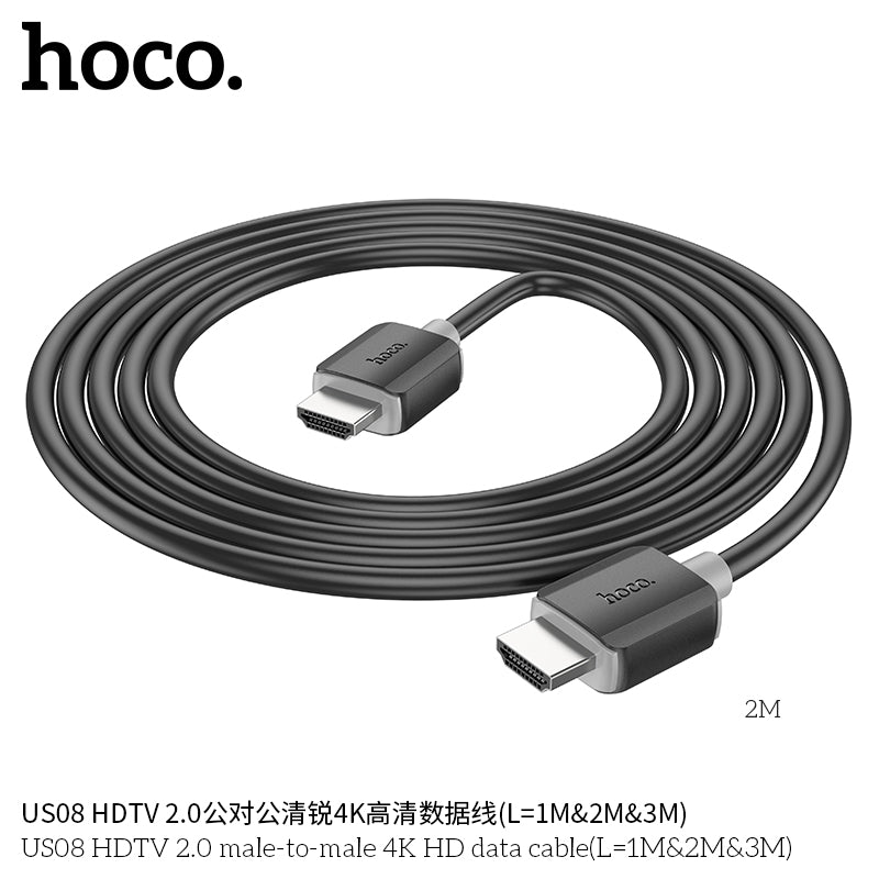 HD_SYNC:US08 HDTV 2.0 male-to-male 4K HD data cable(L=1M)