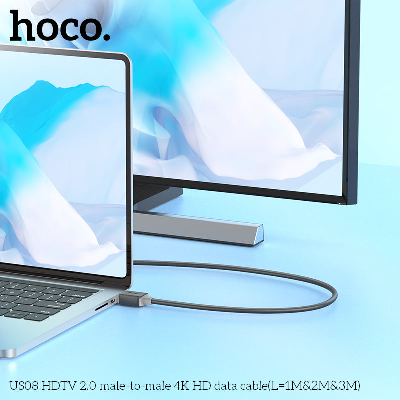 HD_SYNC:US08 HDTV 2.0 male-to-male 4K HD data cable(L=2M)