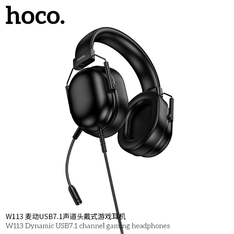 HD_SYNC:W113 Dynamic USB7.1 channel gaming headphones